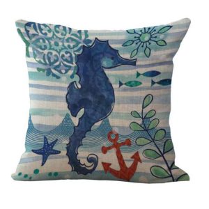 Housse de coussin  Hippocampe