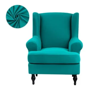 Housse fauteuil  à Oreilles Bleu Canard