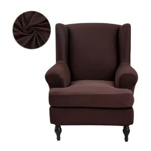 Housse fauteuil  à Oreilles Marron