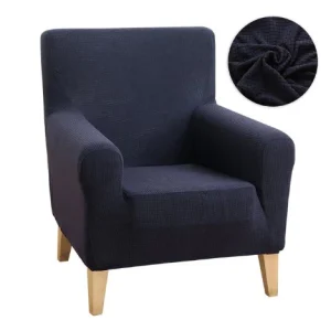 Housse fauteuil  Antidérapante Bleu Marine