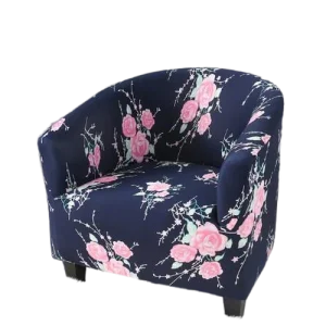 Housse fauteuil Cabriolet  Fleurie Rose et Bleu