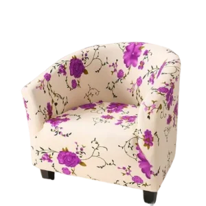 Housse fauteuil Cabriolet  Fleurie Violet