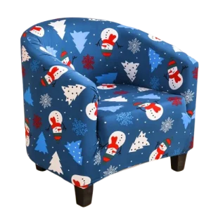 Housse fauteuil Cabriolet  Noël Bleu