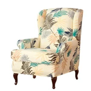 Housse fauteuil Crapaud Tropicale Crème