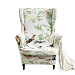 Housse fauteuil  Extensible Florale  Verte