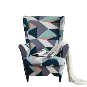 Housse fauteuil  Extensible Géométrique Colorée