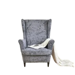 Housse fauteuil  Imprimée Grise