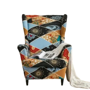 Housse fauteuil  Extensible Géométrique Multicolore