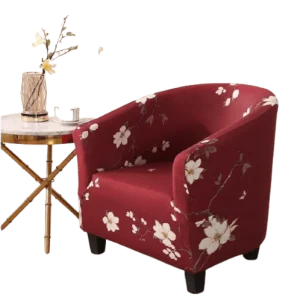 Housse fauteuil Cabriolet  Fleurie Rouge