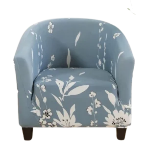 Housse fauteuil Cabriolet  Florale Blanche