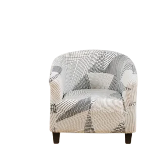 Housse fauteuil Cabriolet  Géométrique Noir et Blanc