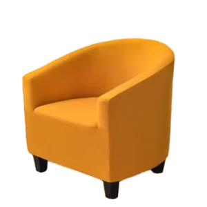 Housse fauteuil Cabriolet  Polyester Jaune Moutarde