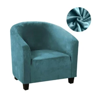 Housse fauteuil Cabriolet  Velours Turquoise