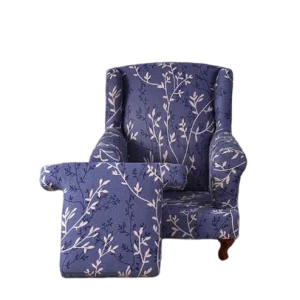 Housse fauteuil Crapaud  Fleurie Rose