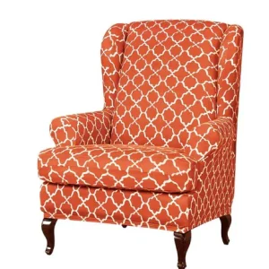 Housse fauteuil Crapaud  Imprimée Orange