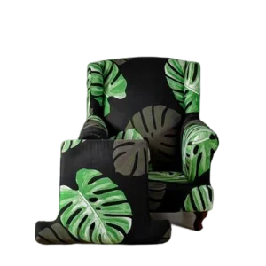 Housse fauteuil Crapaud  Tropicale Noire