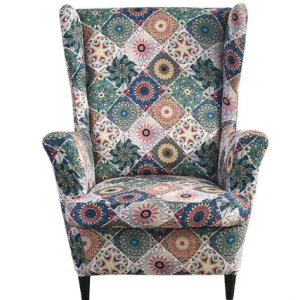 Housse fauteuil  Extensible Florale Bohème