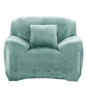 Housse fauteuil  Velours Vert Menthe