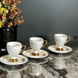 ACAR CAROLINA Tasses à café en porcelaine 6 personnes