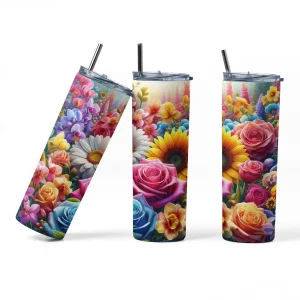 Bouteille isotherme - Fleur Éclatante