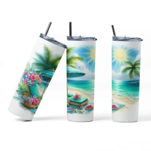 Bouteille Isotherme - Plage Tropique