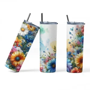 Bouteille isotherme - Floral à personnaliser