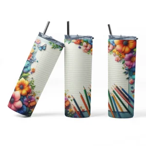 Bouteille isotherme - Floral enseignement