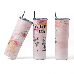 Bouteille isotherme - Le Jardin de famille à personnaliser